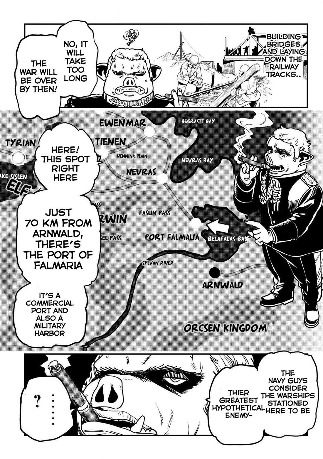 History of the Kingdom of the Orcsen: How the Barbarian Orcish Nation Came to Burn Down the Peaceful Elfland Chapter 9 page 31 - Chapter 9: The Fierce Boars
