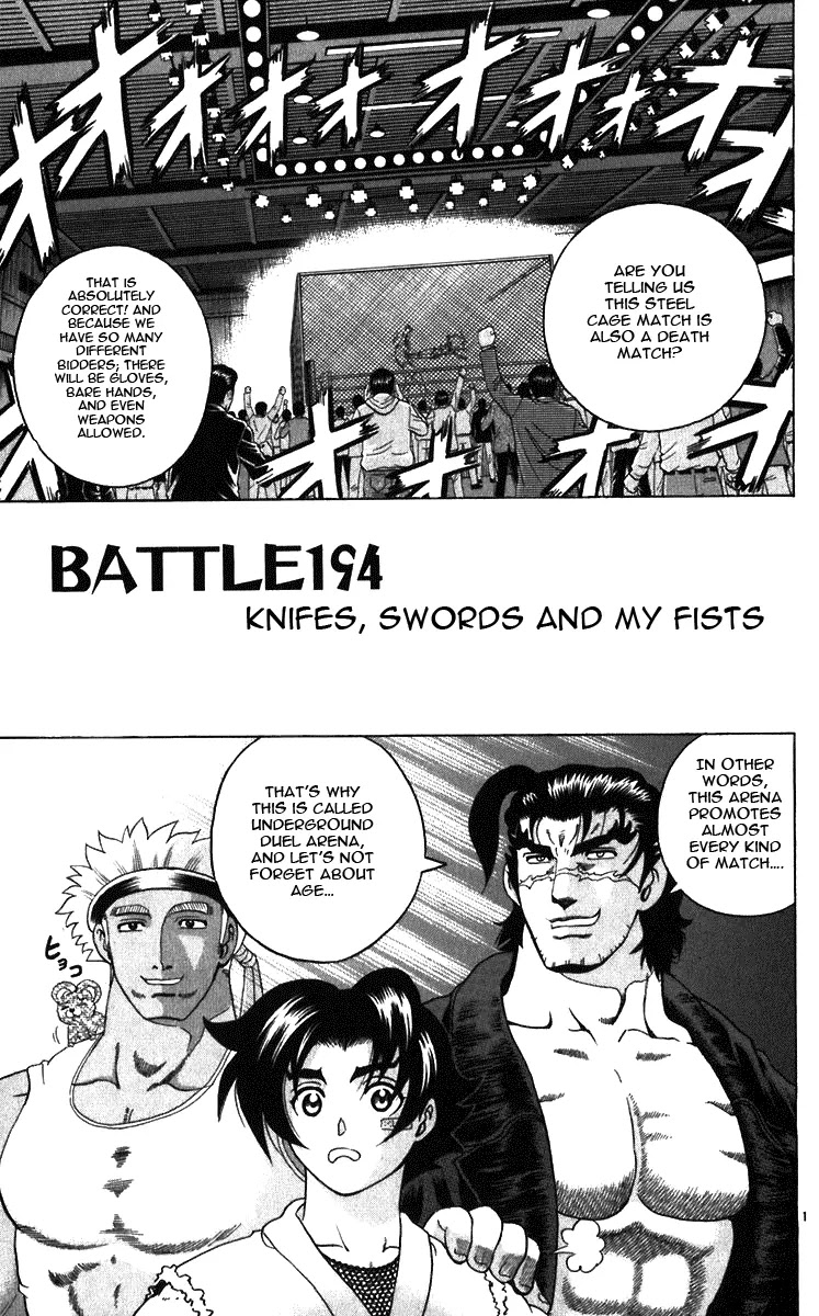 History's Strongest Disciple Kenichi Chapter 194 page 1 - Chapter 194: Knifes Swords And My Fists