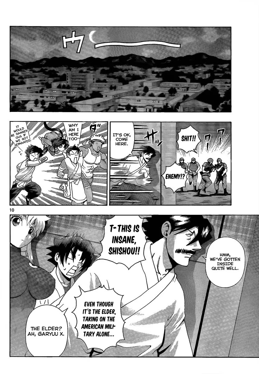 History's Strongest Disciple Kenichi Chapter 384 page 10 - Chapter 384 : Front-on Attack!
