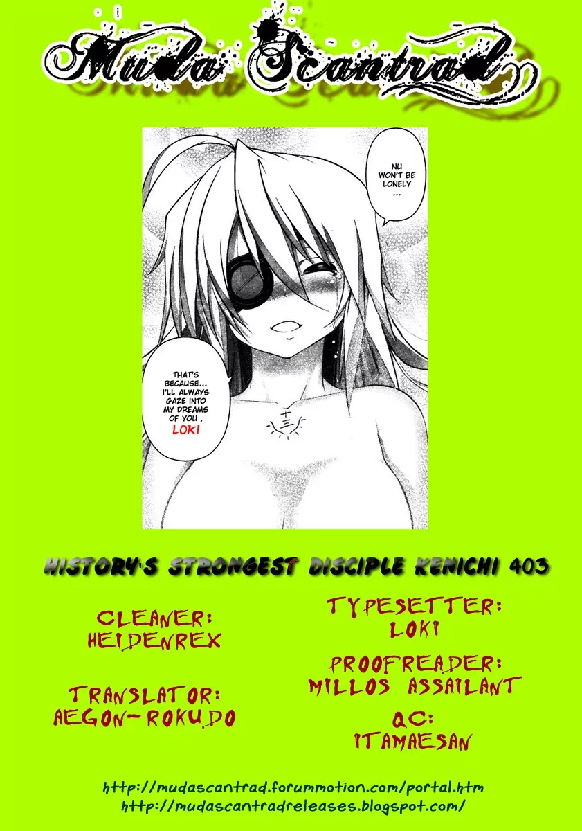 History's Strongest Disciple Kenichi Chapter 403 page 1 - Chapter 403 : Those Forced To Stand Up