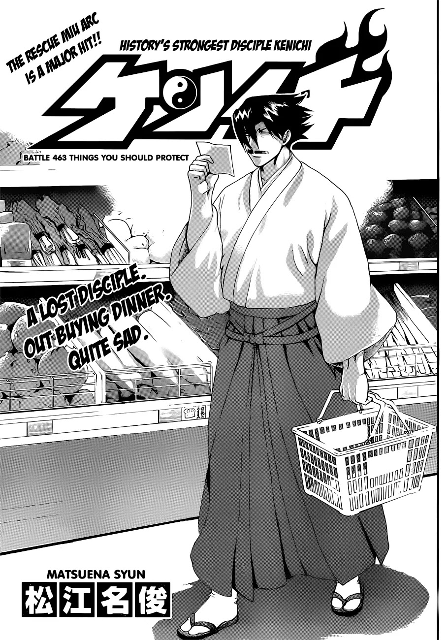 History's Strongest Disciple Kenichi Chapter 463 page 1 - Chapter 463: Things You Should Protect