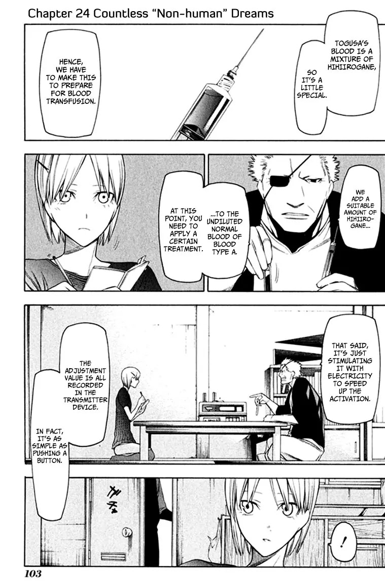 Hitogatana Chapter 24 page 2 - Chapter 24: Countless "Non-Human" Dreams