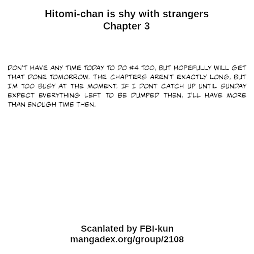 Hitomi-chan Is Shy With Strangers Chapter 3 page 19 - Chapter 3