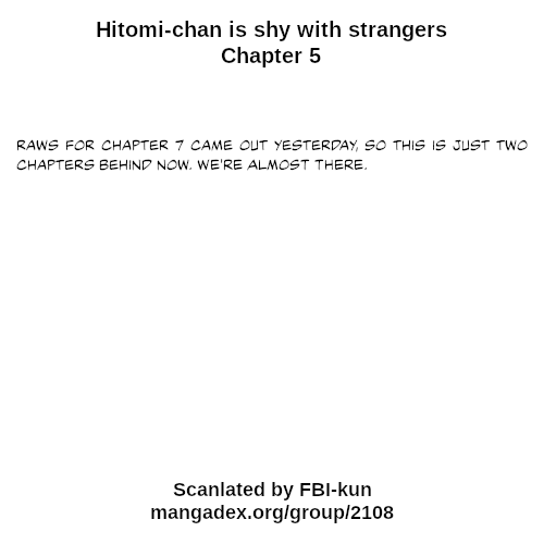 Hitomi-chan Is Shy With Strangers Chapter 5 page 17 - Chapter 5