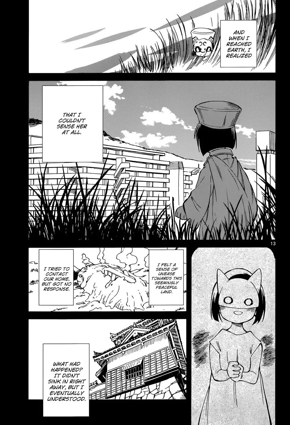 Hitoribocchi no Chikyuu Shinryaku Chapter 47 page 13 - Chapter 47: Lonely Maya's Flower Bouquet