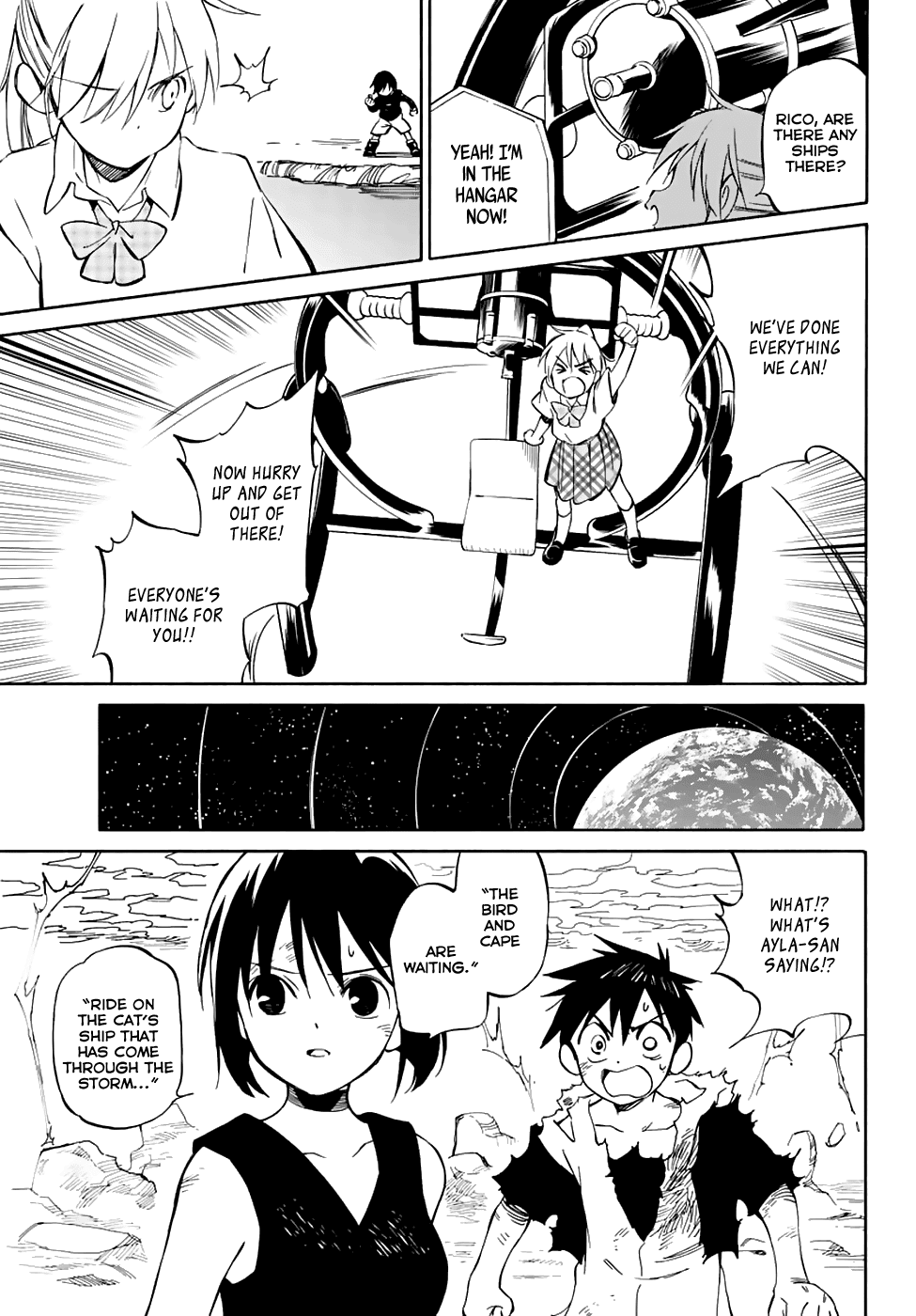 Hitoribocchi no Chikyuu Shinryaku Chapter 77 page 17 - Chapter 77: Return to Earth!!