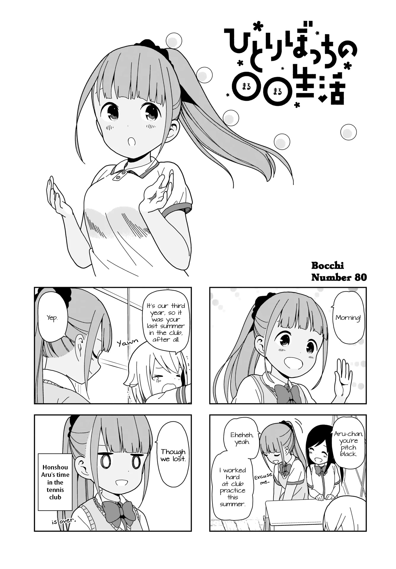Hitoribocchi no OO Seikatsu Chapter 80 page 1 - Chapter 80