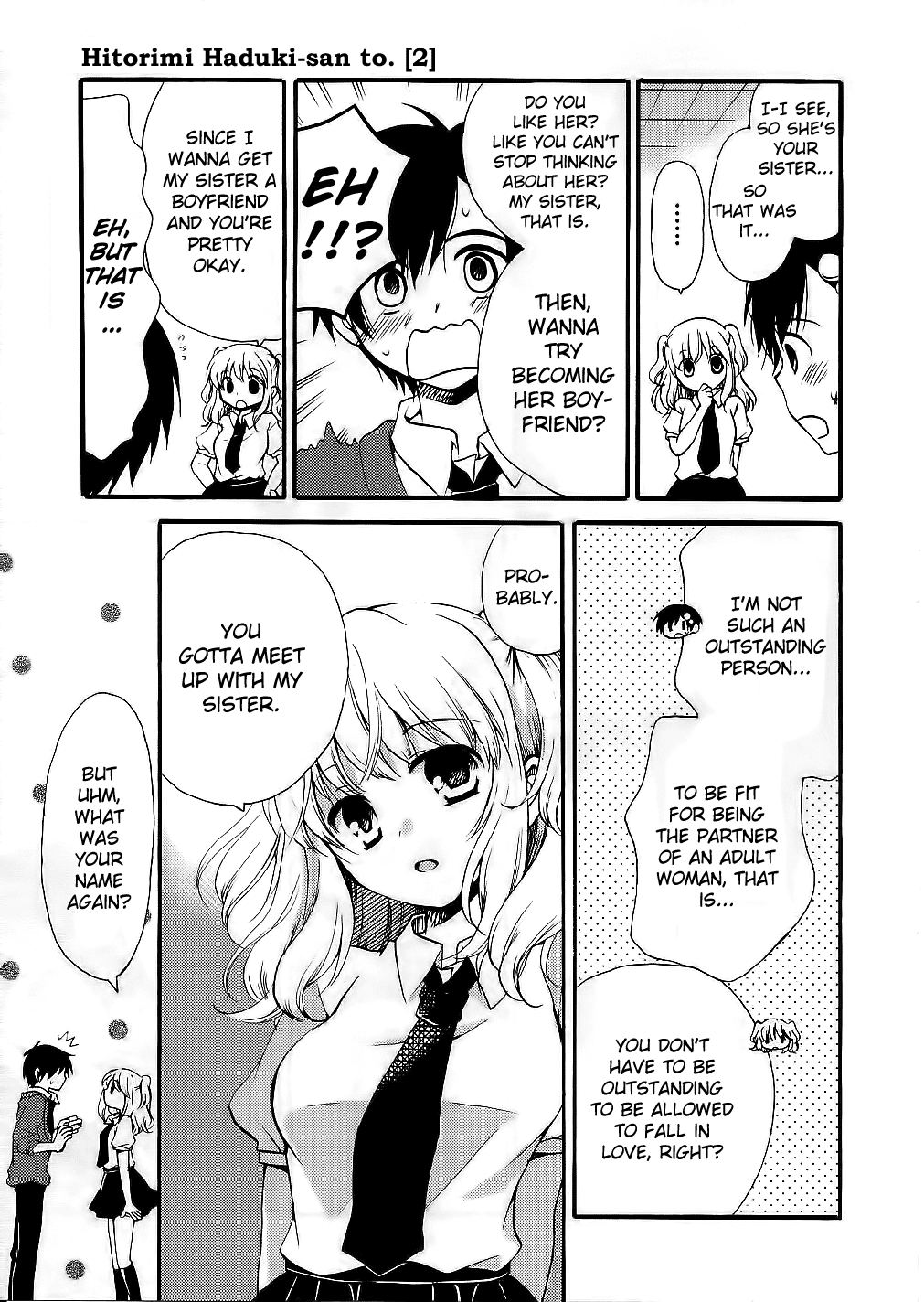 Hitorimi Haduki-san to. Chapter 13.2 page 4 - Chapter 13 v2 : Yukimaru's Feelings