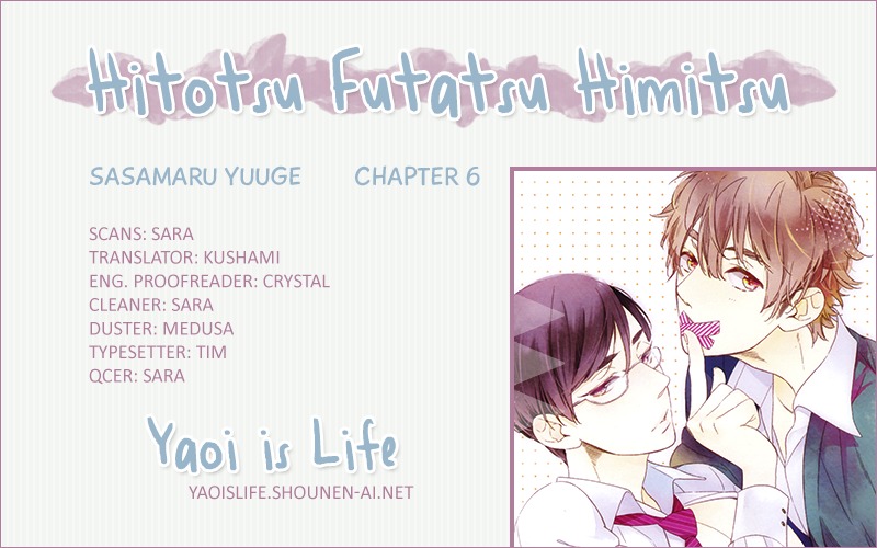 Hitotsu Futatsu Himitsu Chapter 6 page 1 - Chapter 6