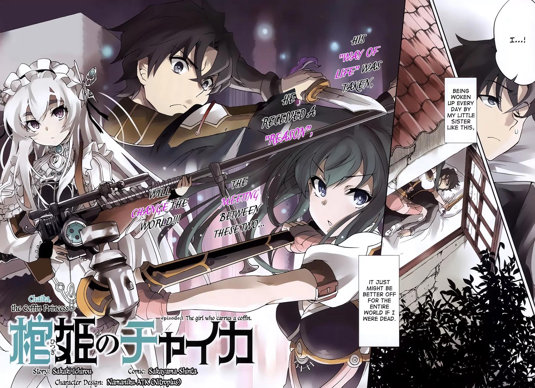 Hitsugime no Chaika Chapter 1 page 4 - Chapter 1: Vol.1 Episode 1: The Coffin Princess