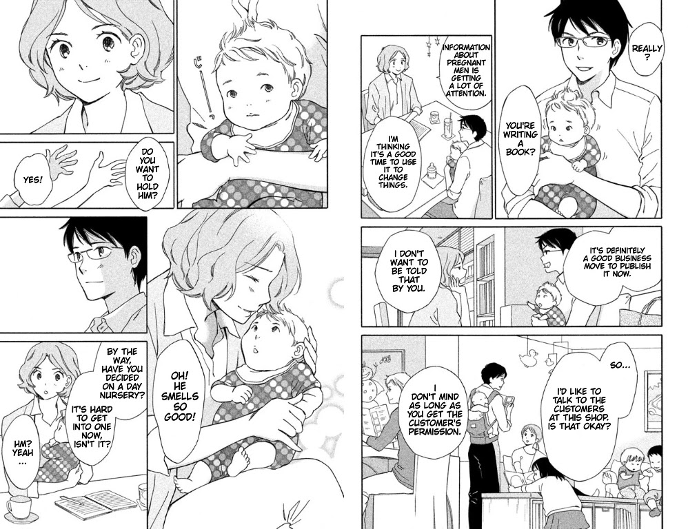 Hiyama Kentarou no Ninshin Chapter 6.5 page 3 - Chapter 6.5: Bonus: Seto Aki's "Father-to-Be" Interview Notes