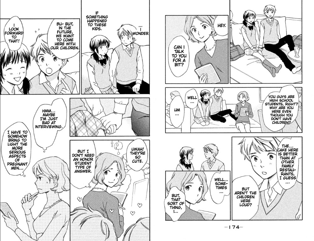 Hiyama Kentarou no Ninshin Chapter 6.5 page 6 - Chapter 6.5: Bonus: Seto Aki's "Father-to-Be" Interview Notes