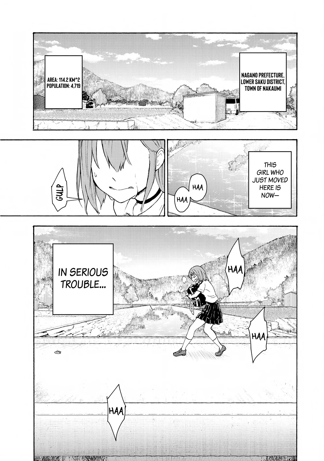 Hiyumi's Country Road Chapter 3 page 1 - Chapter 3: The Flying Cicada & The First Day at School