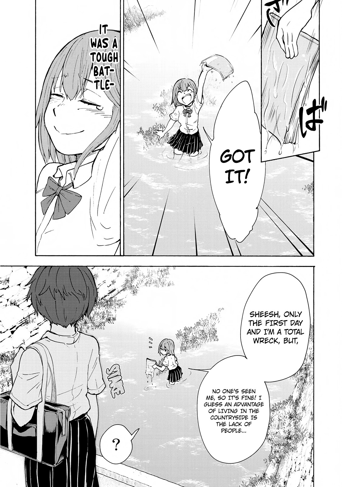 Hiyumi's Country Road Chapter 3 page 14 - Chapter 3: The Flying Cicada & The First Day at School