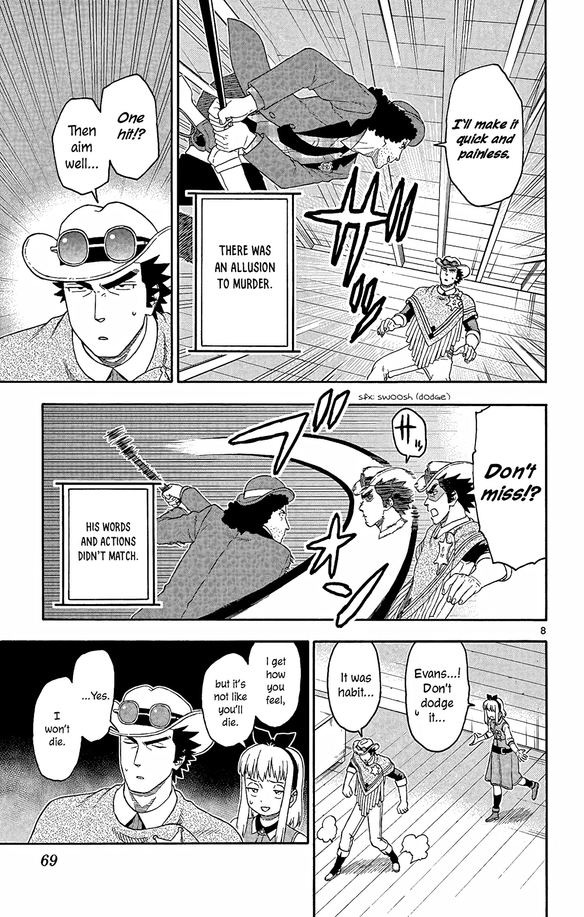 Hoankan Evans no Uso Chapter 150 page 9 - Chapter 150: The Sheriff Doesn’t Fear Pain