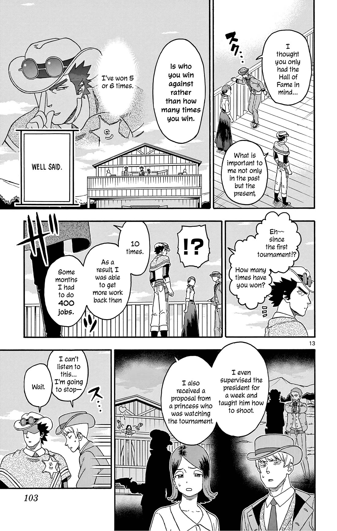Hoankan Evans no Uso Chapter 176 page 13 - Chapter 176: Gunslingers Do Not Exaggerate