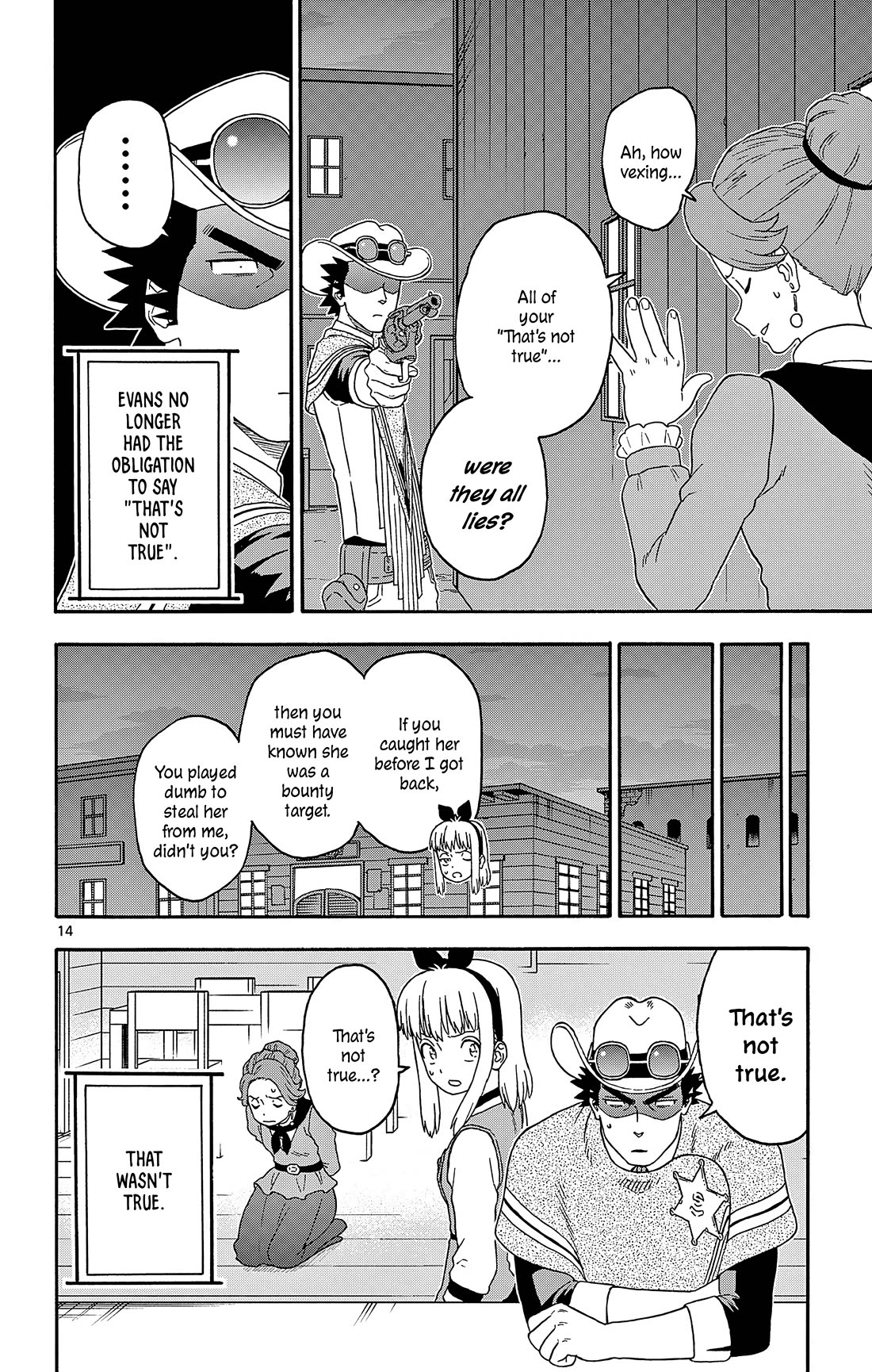 Hoankan Evans no Uso Chapter 187 page 14 - Chapter 187: The Sheriff Says That's Not True