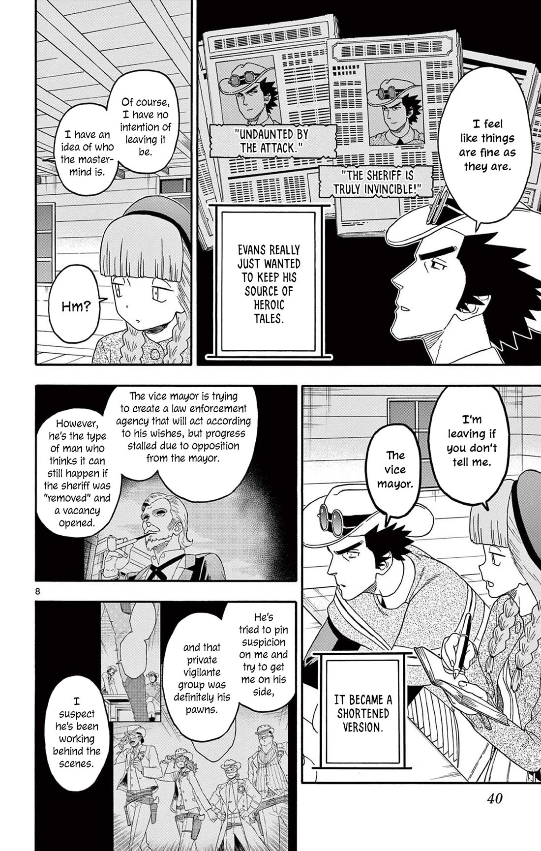 Hoankan Evans no Uso Chapter 220 page 8 - Chapter 220: The Sheriff Won't Show His Hand
