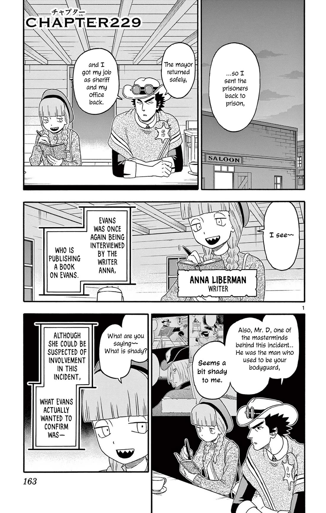 Hoankan Evans no Uso Chapter 229 page 1 - Chapter 229: The Sheriff Doesn't Mind the Story's Format