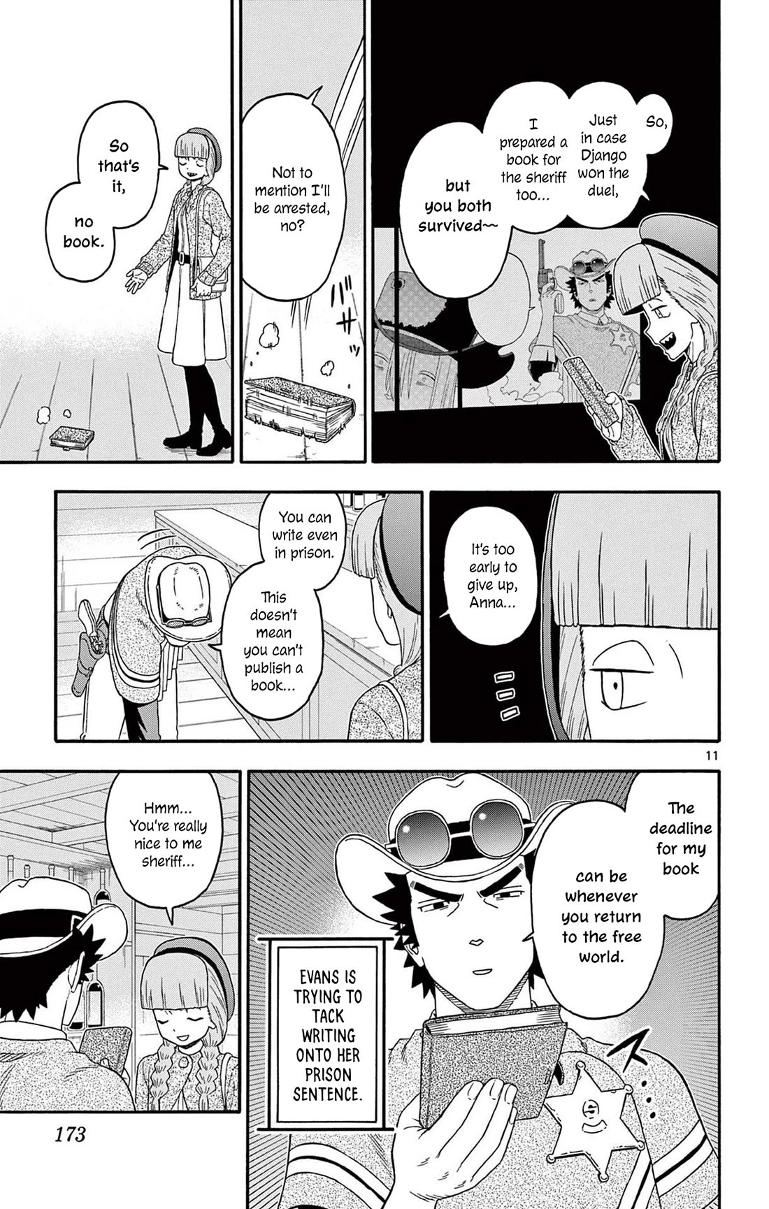 Hoankan Evans no Uso Chapter 229 page 11 - Chapter 229: The Sheriff Doesn't Mind the Story's Format