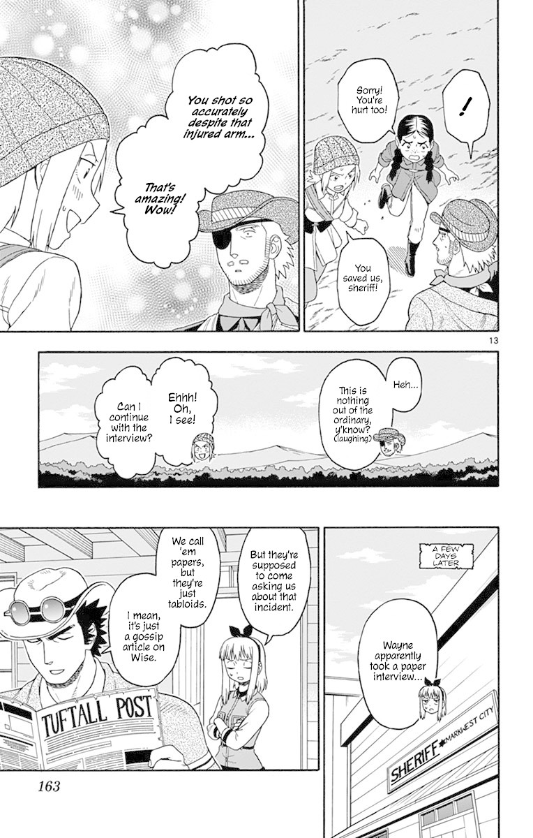 Hoankan Evans no Uso Chapter 96 page 13 - Chapter 96: One Arm is Enough for an Excellent Sheriff