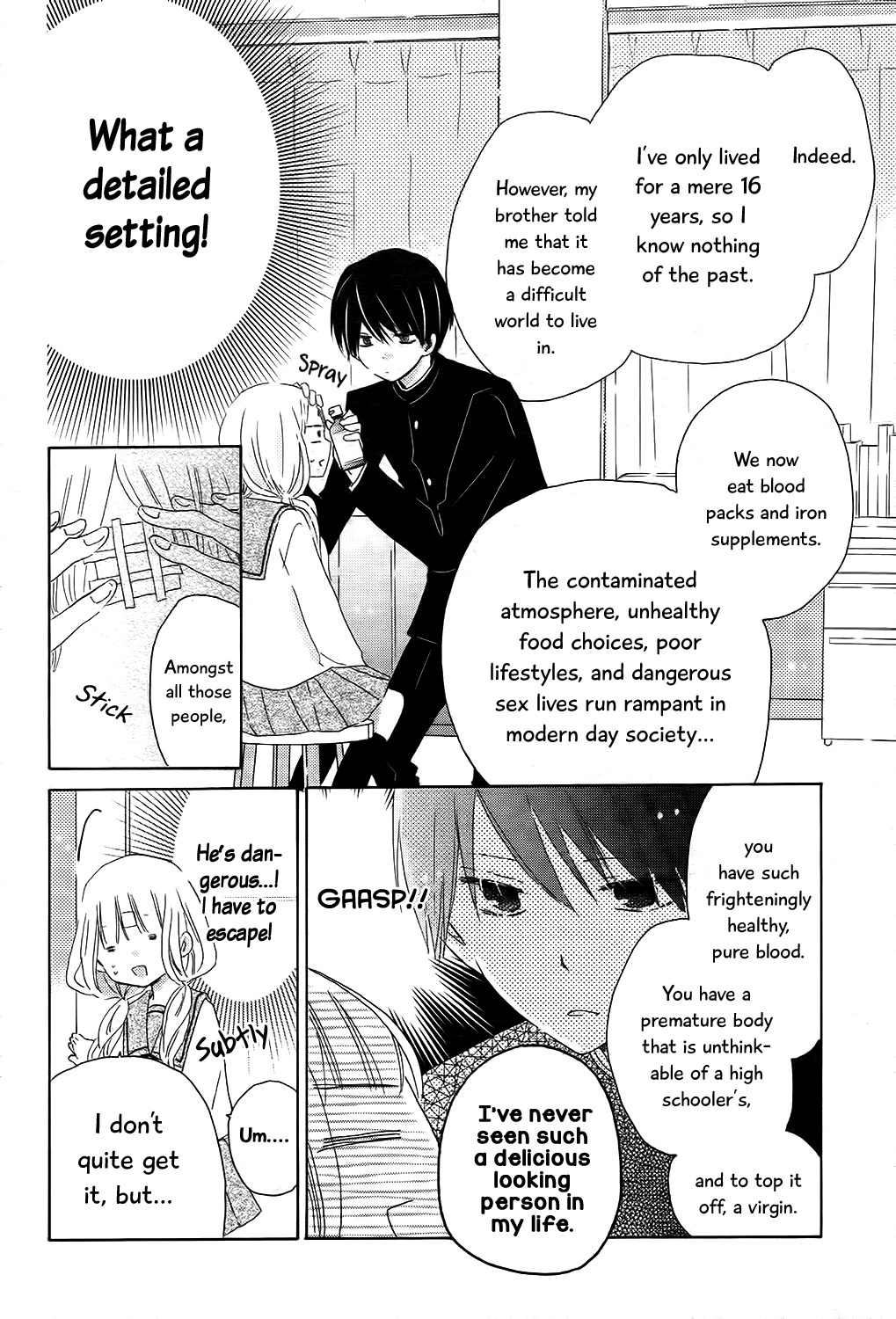 Hokenshitsu no Kageyama-kun Chapter 1 page 14 - Chapter 1