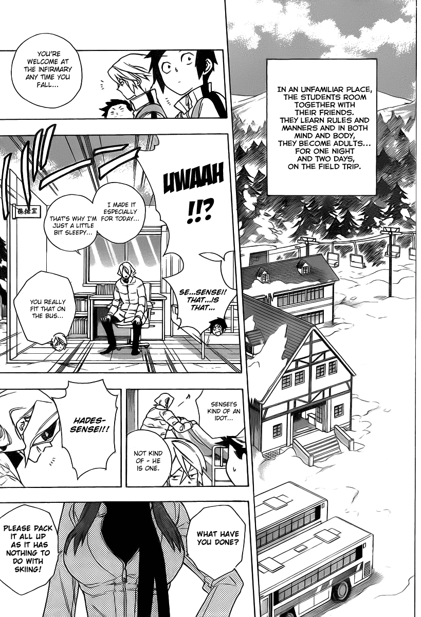 Hokenshitsu no Shinigami Chapter 19 page 3 - Chapter 19: The Snowy Mountain And Enthusiastic Teacher
