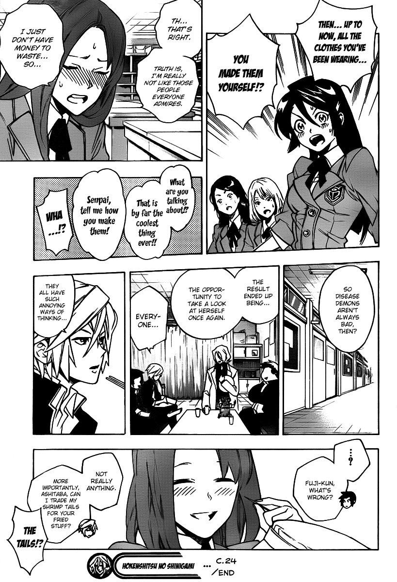 Hokenshitsu no Shinigami Chapter 24 page 19 - Chapter 24: The Fake Fashion Leader