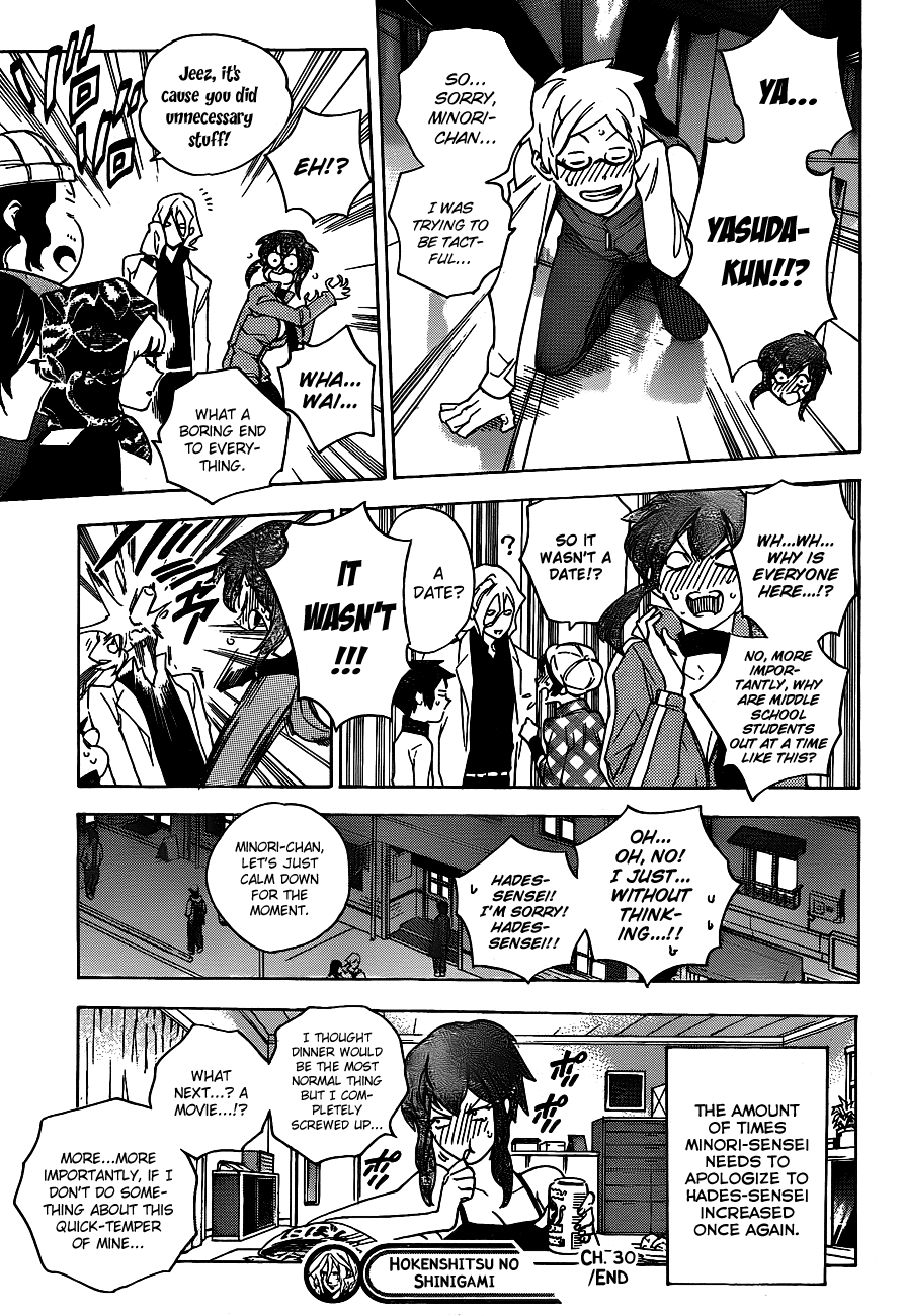 Hokenshitsu no Shinigami Chapter 30 page 19 - Chapter 30: The Mountain And The Base Of The Mountain