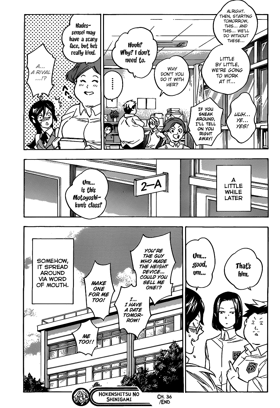 Hokenshitsu no Shinigami Chapter 36 page 19 - Chapter 36: Are You Worried? The Medical Examination