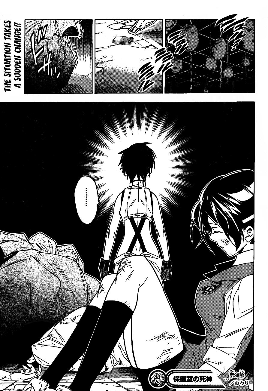 Hokenshitsu no Shinigami Chapter 38 page 19 - Chapter 38: Masked Parent And Child
