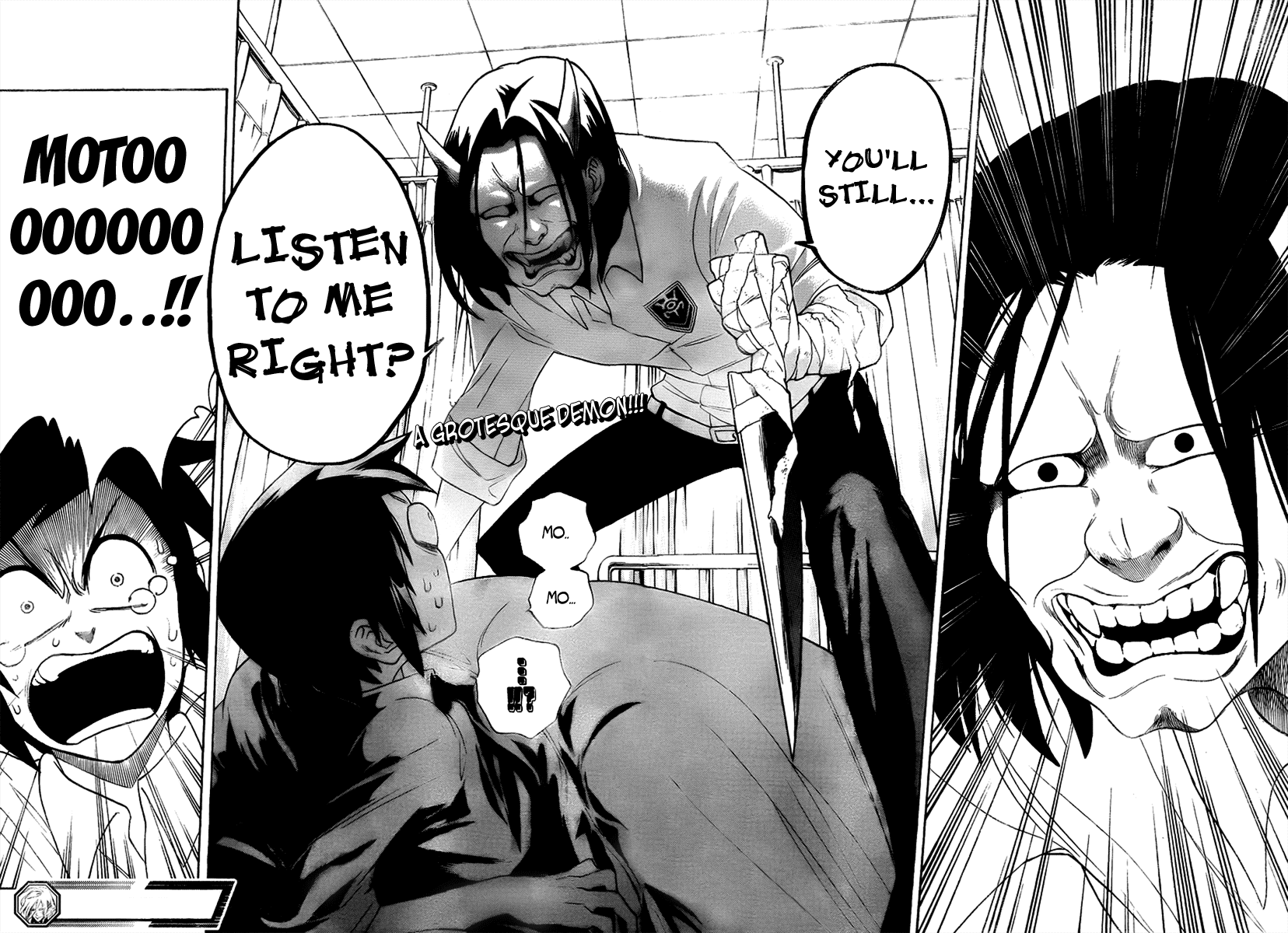 Hokenshitsu no Shinigami Chapter 4 page 18 - Chapter 4: Scary Motoyoshi-kun