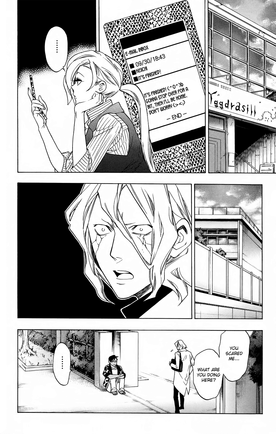 Hokenshitsu no Shinigami Chapter 53 page 29 - Chapter 53: Yggdrasill's Noisy Guest