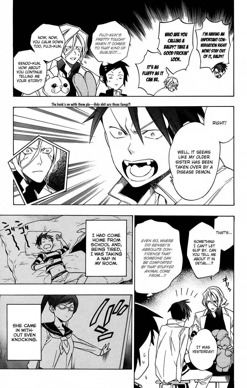 Hokenshitsu no Shinigami Chapter 57 page 5 - Chapter 57: The Senoo's Household's Everyday Life And That Counter-measure