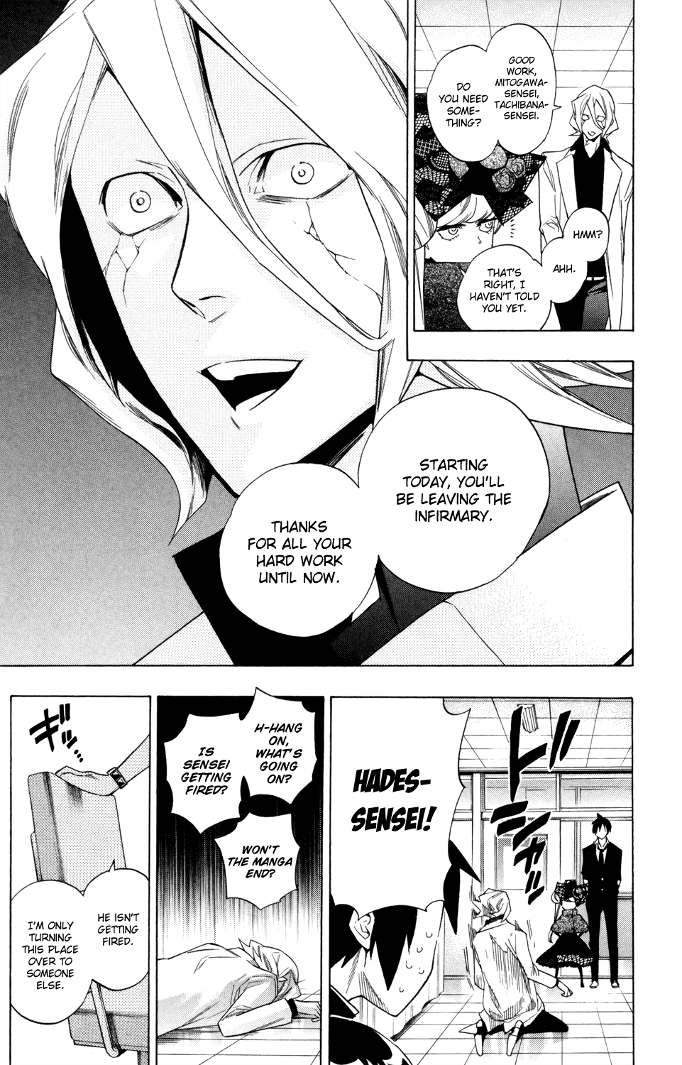 Hokenshitsu no Shinigami Chapter 62 page 12 - Chapter 62: The Demon Of The Counseling Room: Part One