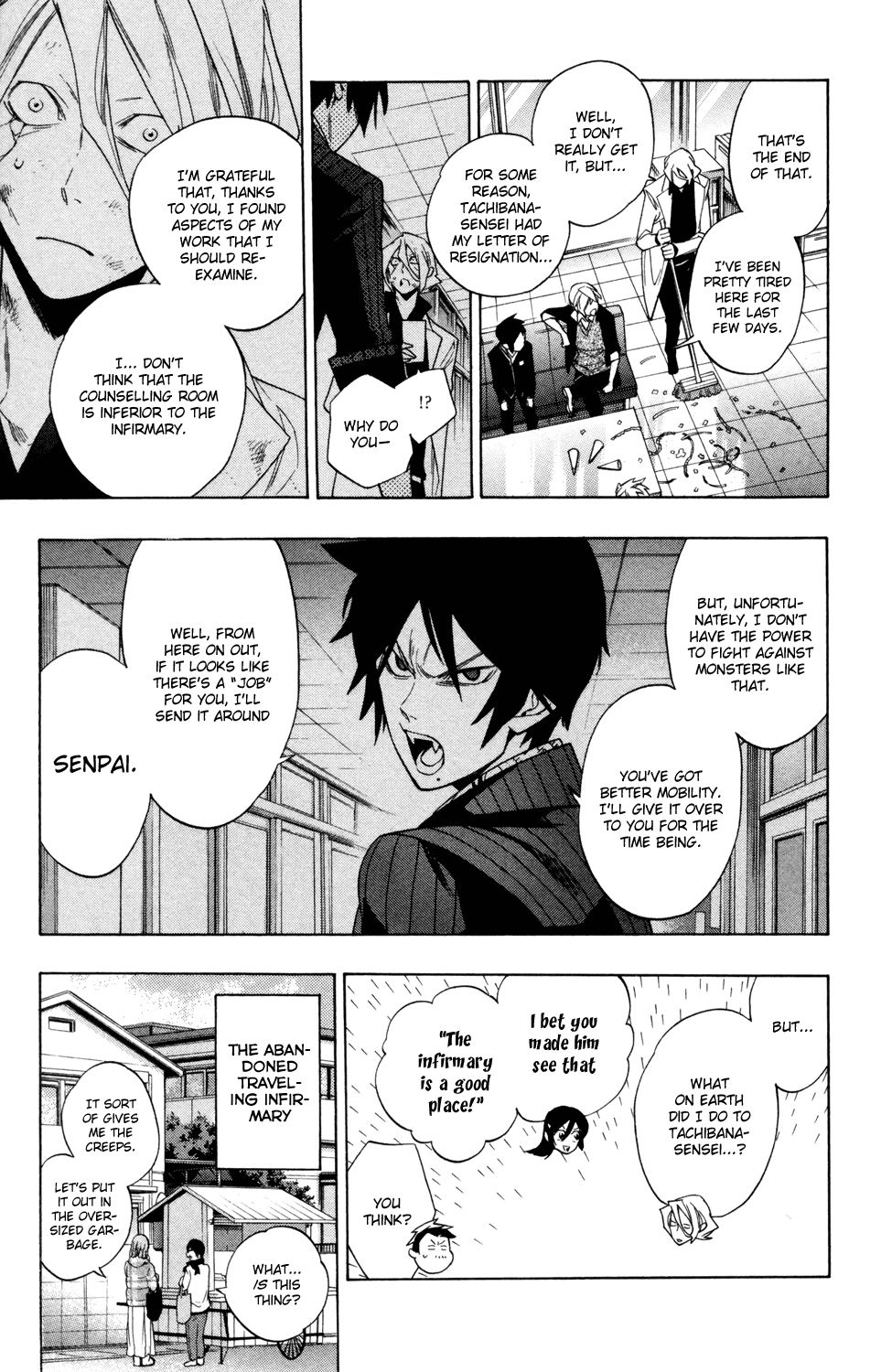 Hokenshitsu no Shinigami Chapter 63 page 19 - Chapter 63: The Demon Of The Counseling Room: Part Two