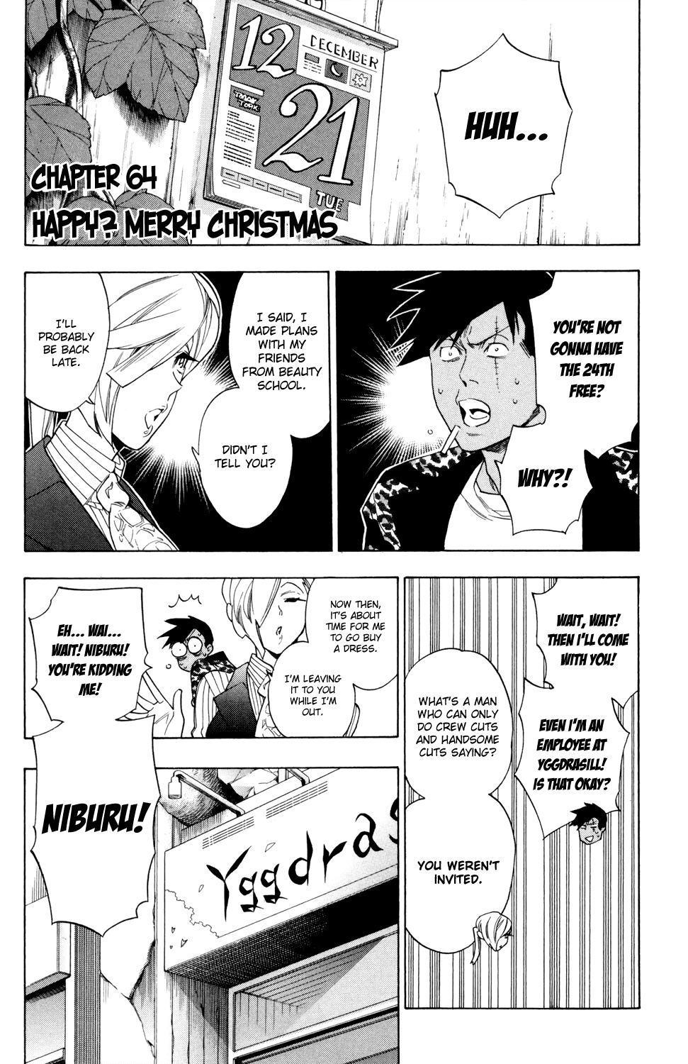 Hokenshitsu no Shinigami Chapter 64 page 1 - Chapter 64: Happy? Merry Christmas