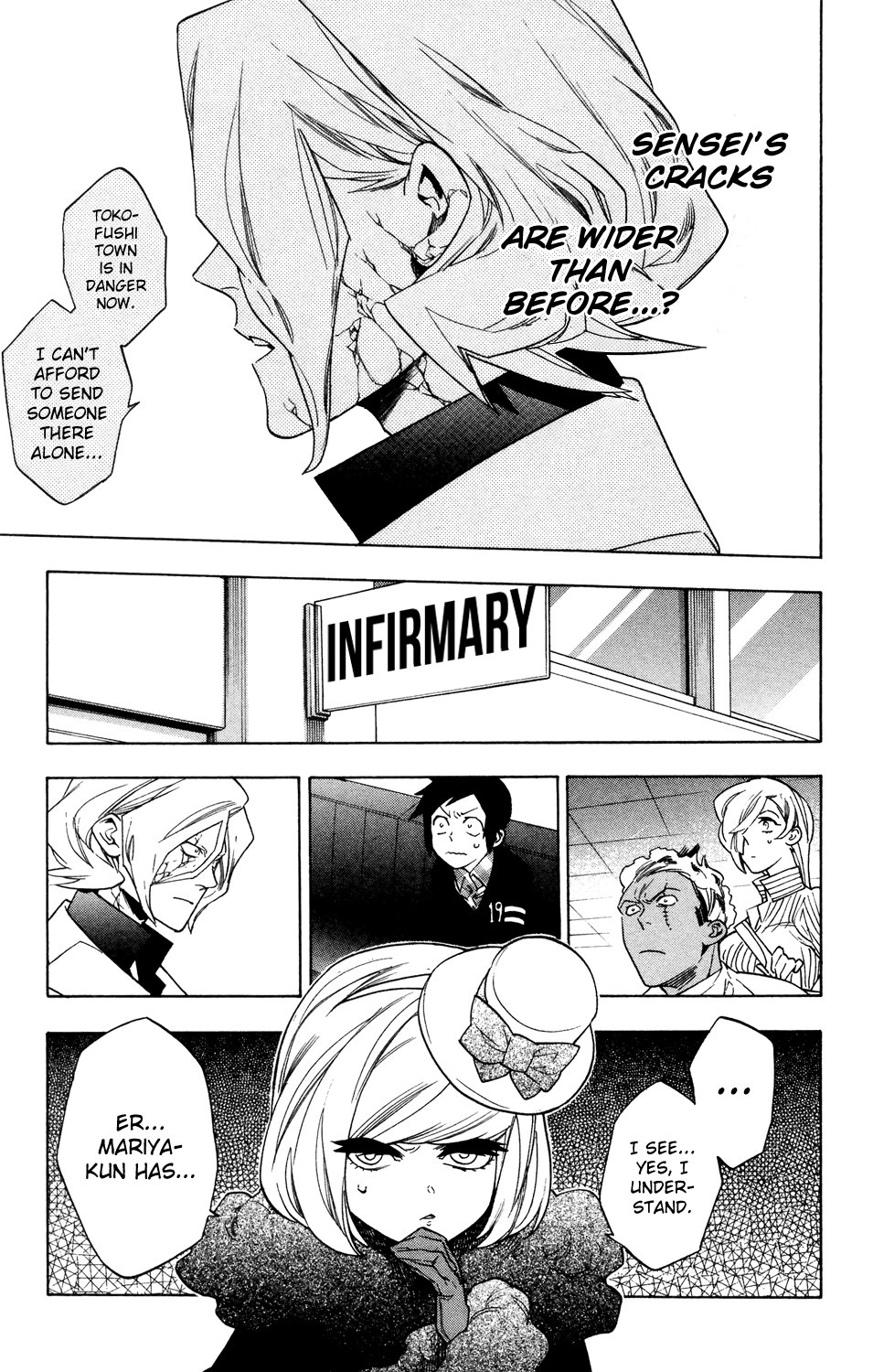 Hokenshitsu no Shinigami Chapter 71 page 14 - Chapter 71: The Corrosion Begins