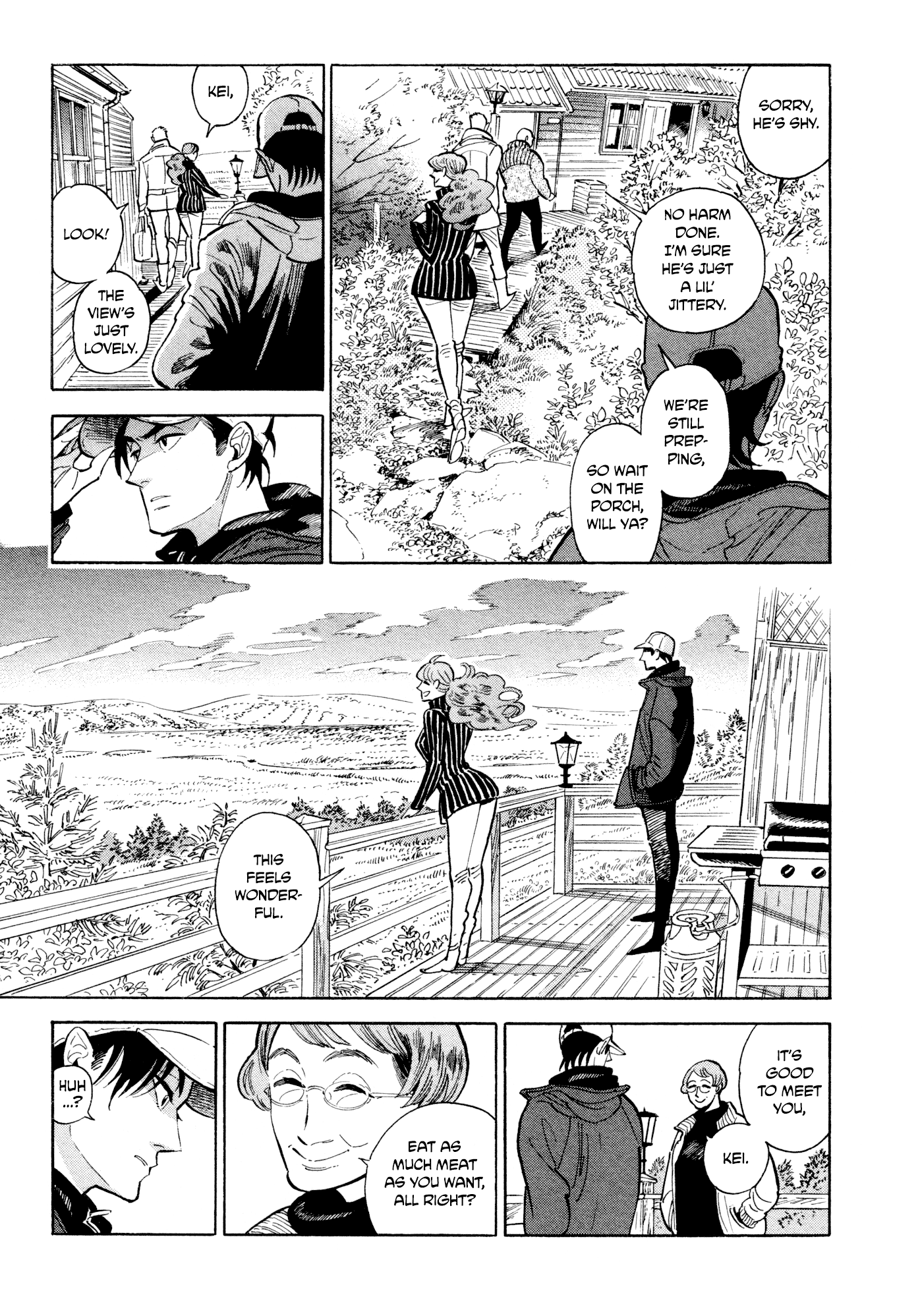 Hokuhokusei ni Kumo to Ike Chapter 11 page 14 - Chapter 11: Morning, Night, and Sheep