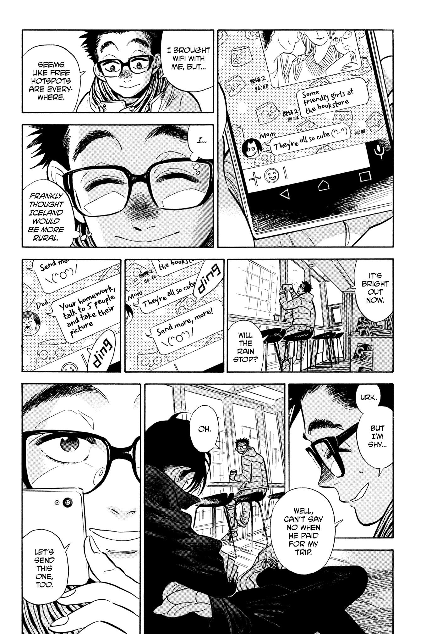 Hokuhokusei ni Kumo to Ike Chapter 13 page 18 - Chapter 13: There are many bookstores in Reykjavík