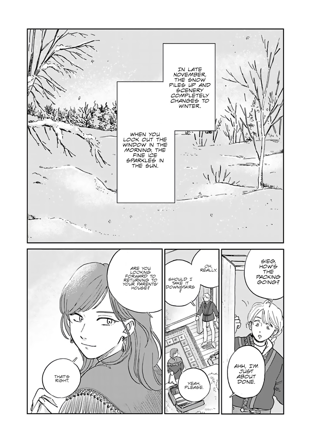 Hokuou Kizoku to Moukinzuma no Yukiguni Karigurashi Chapter 41 page 1 - Chapter 41