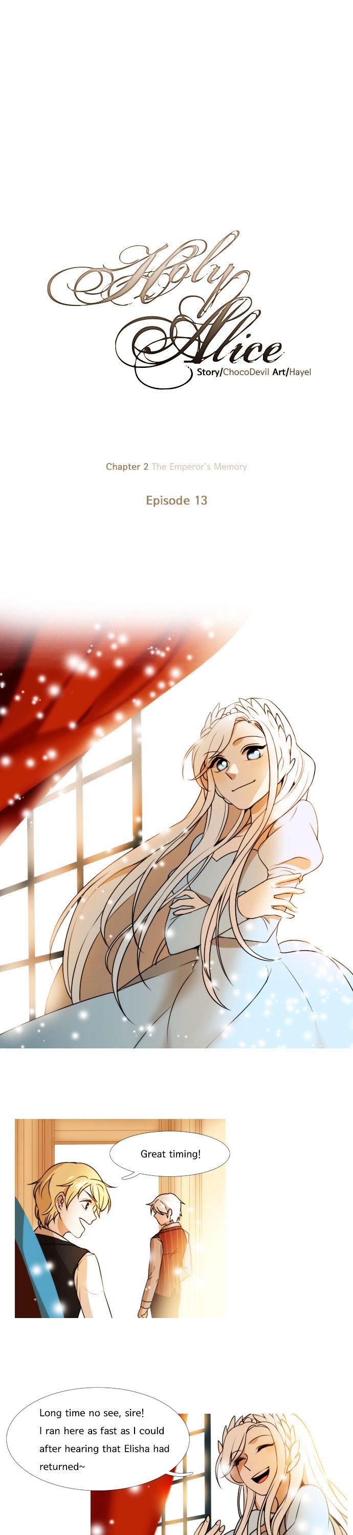 Holy Alice Chapter 1.13 page 1 - Vol.01 Chapter 13 : Ep. 13 - The Emperor's Memory (6)