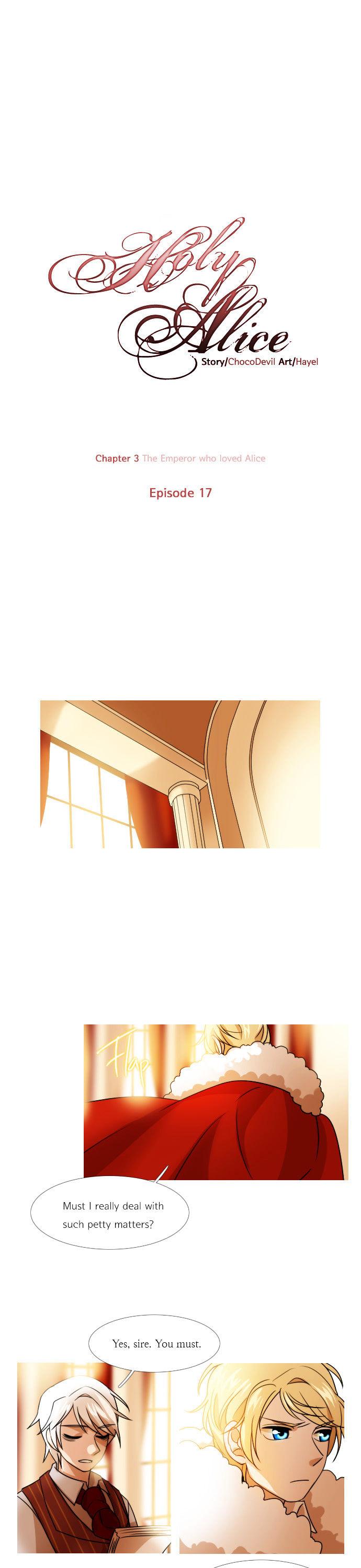 Holy Alice Chapter 1.17 page 1 - Vol.01 Chapter 17 : Ep. 17 - The Emperor Who Loved Alice (2)
