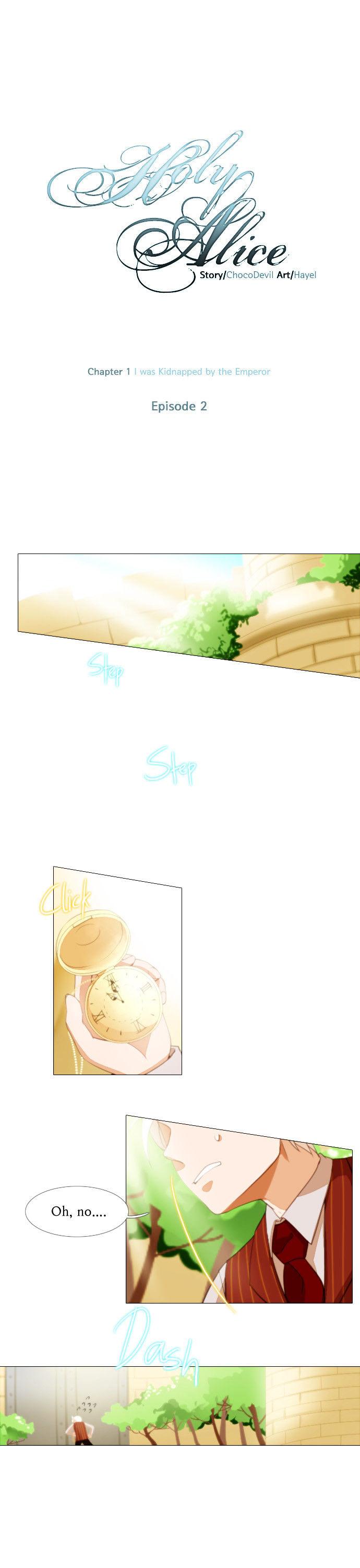 Holy Alice Chapter 1.2 page 1 - Vol.01 Chapter 2 : Ep. 2 - I was Kidnapped by the Emperor (2)