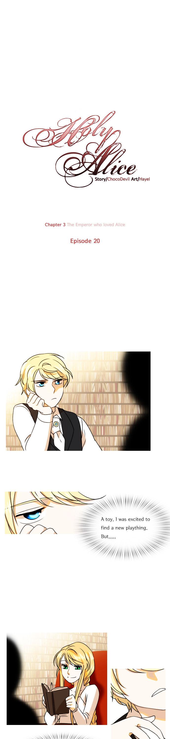 Holy Alice Chapter 1.20 page 1 - Vol.01 Chapter 20 : Ep. 20- The Emperor Who Loved Alice (5)