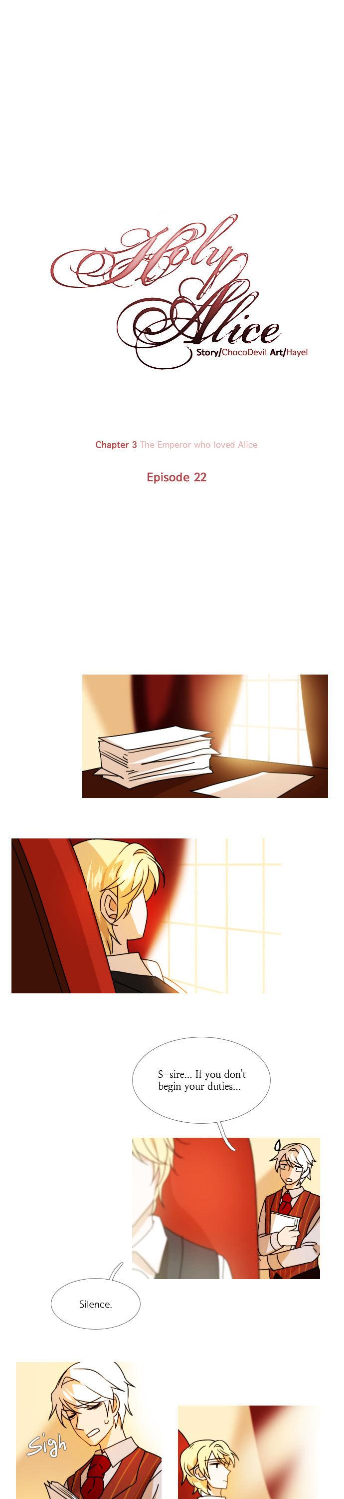 Holy Alice Chapter 1.22 page 1 - Vol.01 Chapter 22 : Ep. 22- The Emperor Who Loved Alice (7)