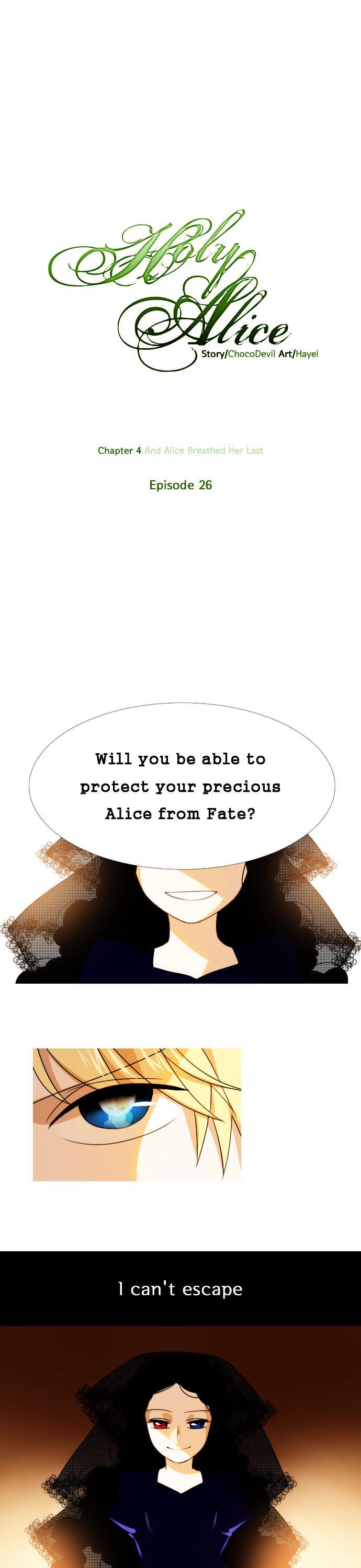 Holy Alice Chapter 1.26 page 1 - Vol.01 Chapter 26 : Ep. 26- And Alice Breathed Her Last (4)