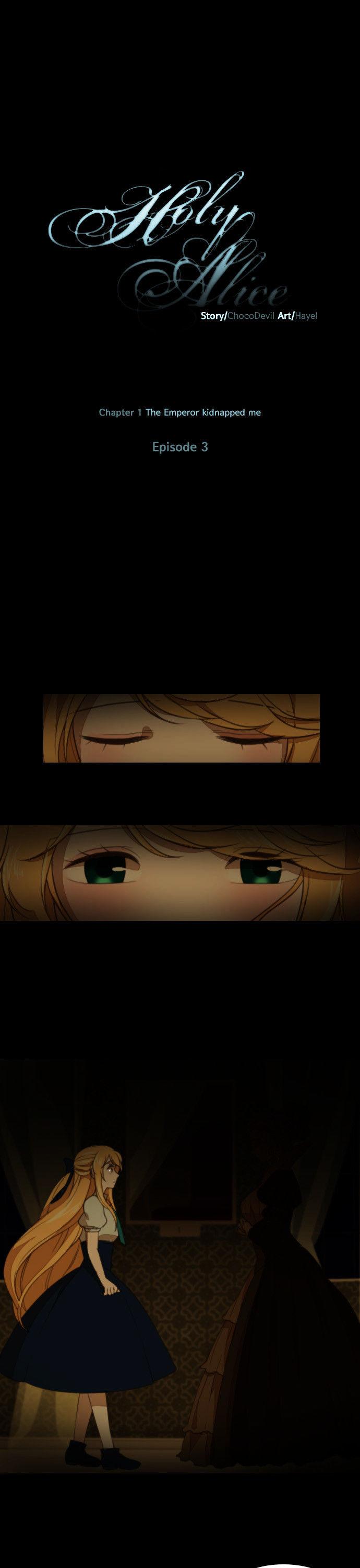 Holy Alice Chapter 1.3 page 1 - Vol.01 Chapter 3 : Ep. 3 - I was Kidnapped by the Emperor (3)