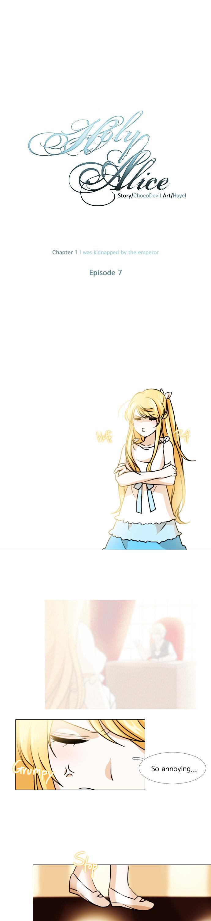 Holy Alice Chapter 1.7 page 1 - Vol.01 Chapter 7 : Ep. 7 - I was Kidnapped by the Emperor (7)