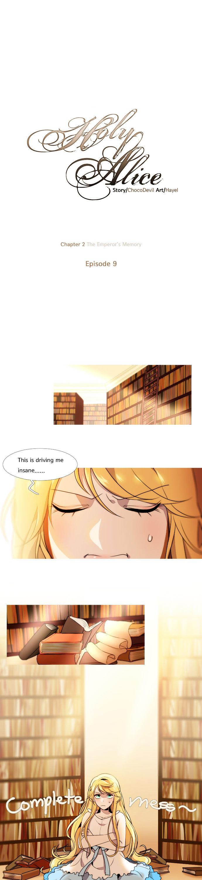 Holy Alice Chapter 1.9 page 1 - Vol.01 Chapter 9 : Ep. 9 - The Emperor's Memory (2)
